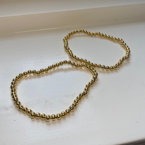 Gold Bead Bracelet Stack - Picture 3 of 4